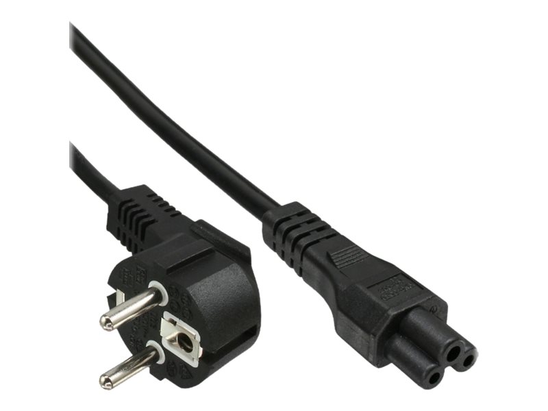 INLINE Netzkabel fuer Notebook Schutzkontaktstecker gewinkelt auf 3pol Kupplung schwarz 2m INLINE Netzkabel fuer Notebook Schutzkontaktstecker gewinkelt auf 3pol Kupplung schwarz 2m