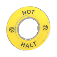 Schneider Electric Unterlegschild NOT-HALT 3D Schneider Electric Unterlegschild NOT-HALT 3D