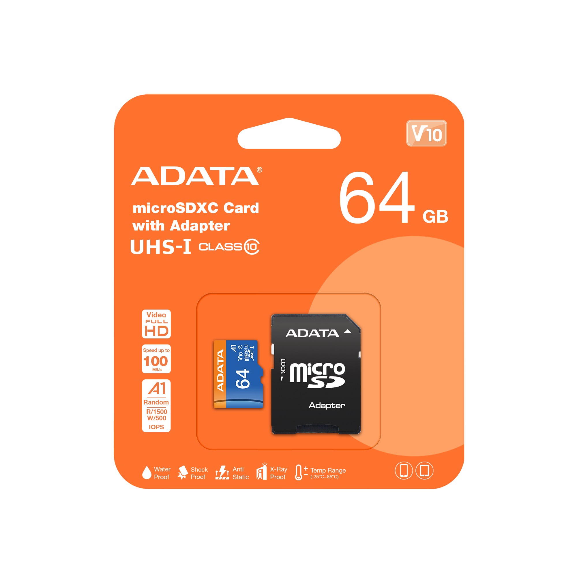 CARD MicroSD 64GB Adata sdxc UHSI Class 10 m A retail