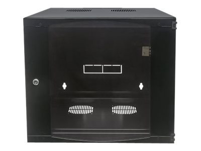 INTELLINET 48,3 cm Wandverteiler 9 HE 600mm tief 19 Zoll mit Schwenkrahmen HxBxT 460x 540x 600 unmontiert schwarz