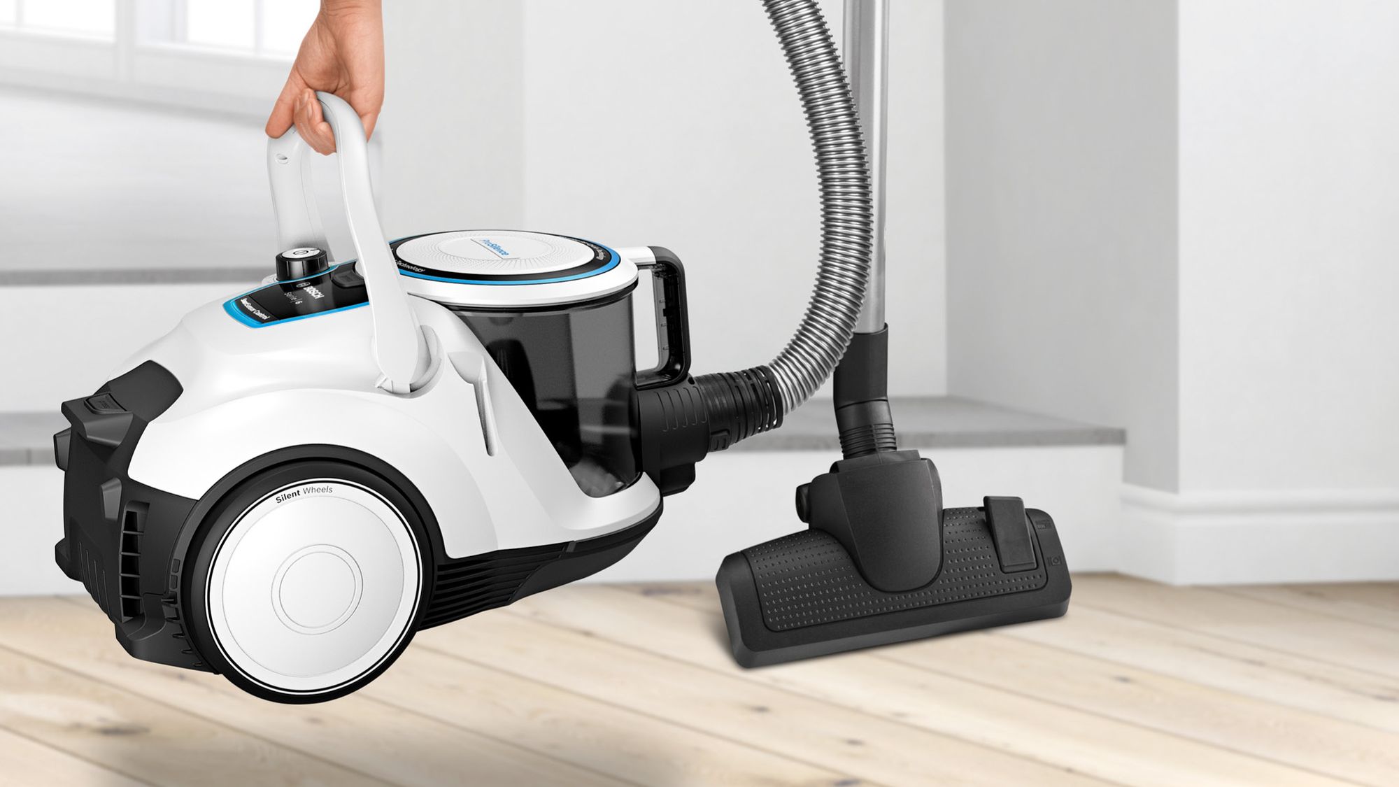 Bosch Bodenstaubsauger  BGC41LSIL weiß/samtbl. met. 600W Bosch Bodenstaubsauger  BGC41LSIL weiß/samtbl. met. 600W