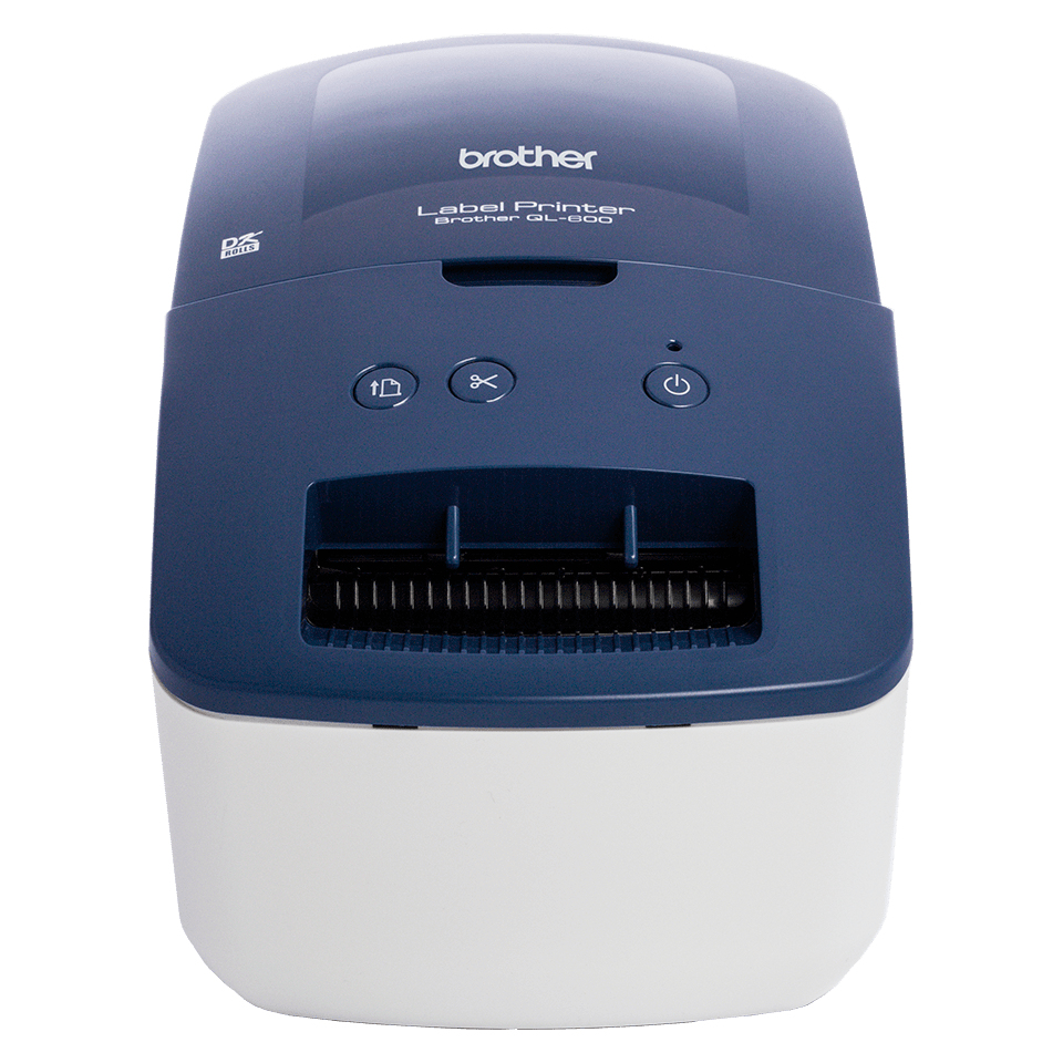 brother QL600B Etikettendrucker weiß, blau