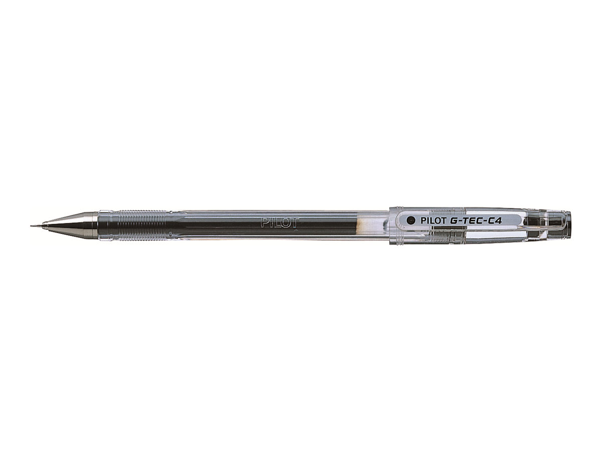 PILOT G-Tec C4 0.4 Gelschreiber transparent 0,4 mm, Schreibfarbe: schwarz, 1 St. PILOT G-Tec C4 0.4 Gelschreiber transparent 0,4 mm, Schreibfarbe: schwarz, 1 St.