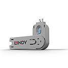 LINDY Schluessel USB Port Schloss blau