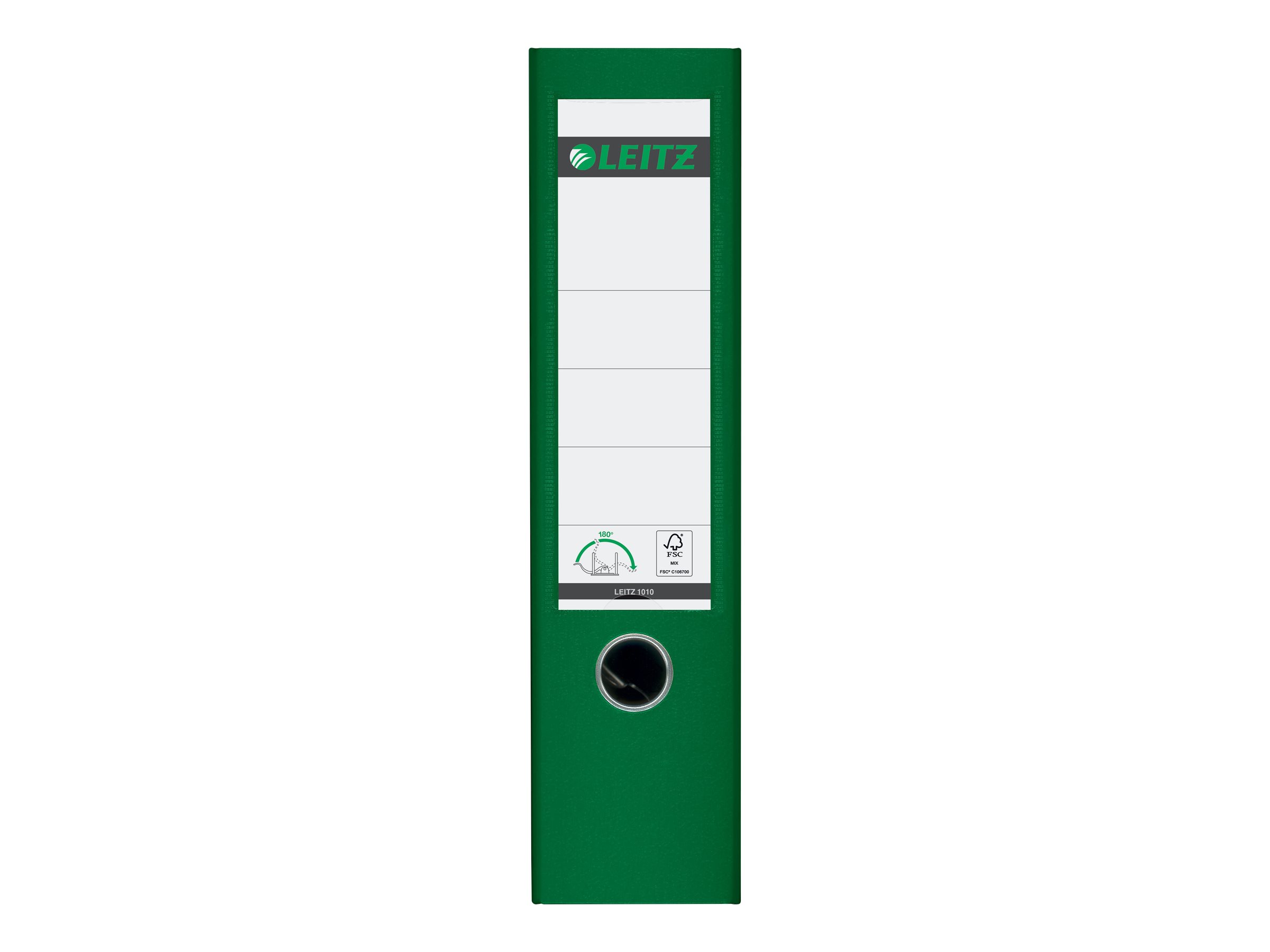 LEITZ 1010 Ordner gruen Kunststoff 8,0 cm DIN A4