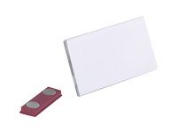 25 DURABLE Namensschilder mit Magnet 7,5 x 4,0 cm