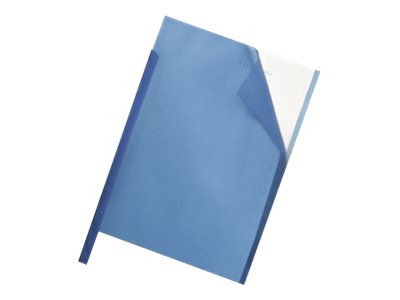 50 DURABLE Klemmschienenhuellen DIN A4 blau genarbt 0,22 mm