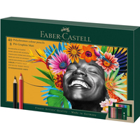 FABER-CASTELL Polychromos & Pitt Graphite Matt Malset farbsortiert, 50 St. FABER-CASTELL Polychromos & Pitt Graphite Matt Malset farbsortiert, 50 St.