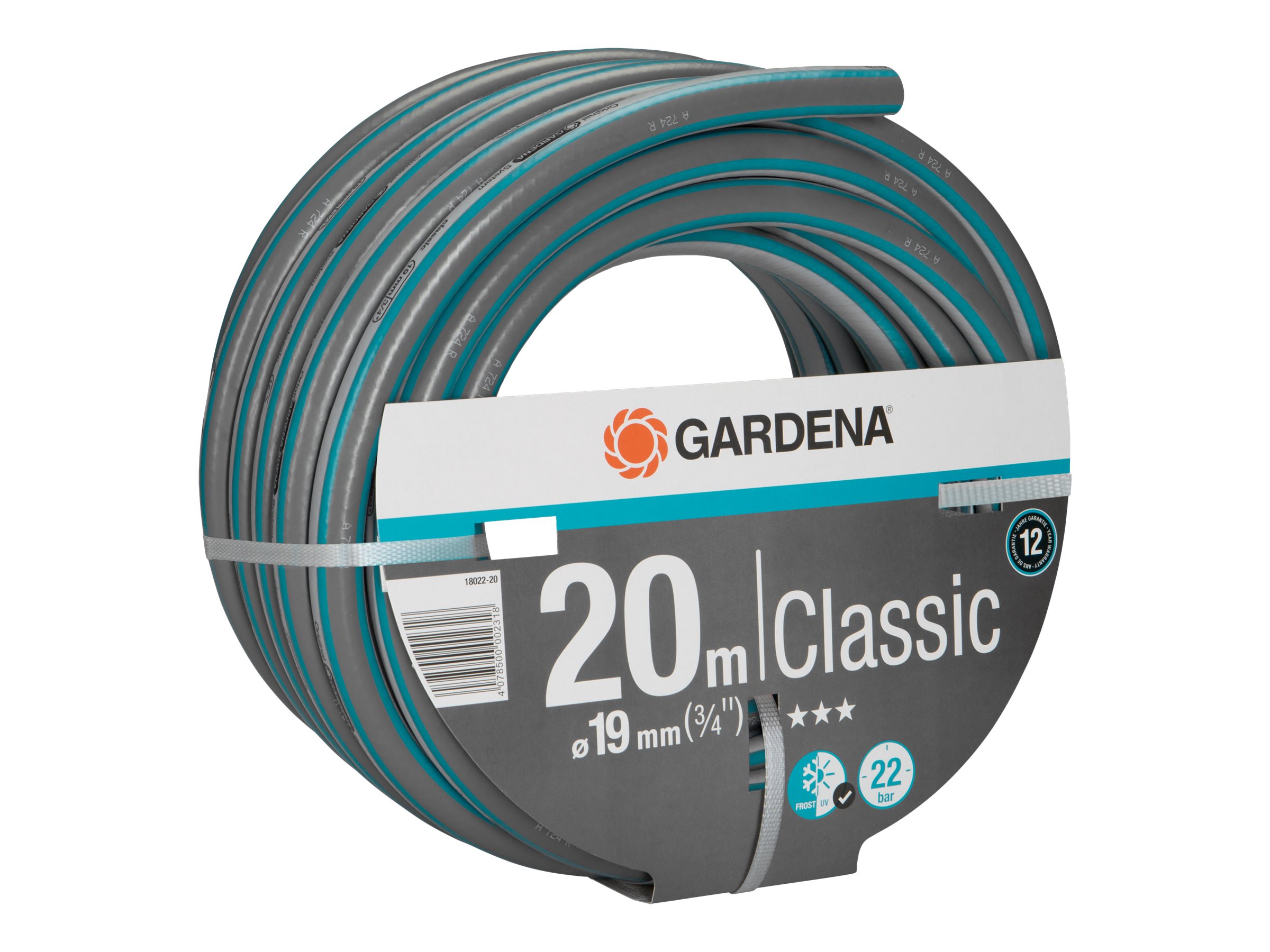 Gardena Classic Schlauch, 19 mm, 3/4 Zoll 20 m ohne Systemteile