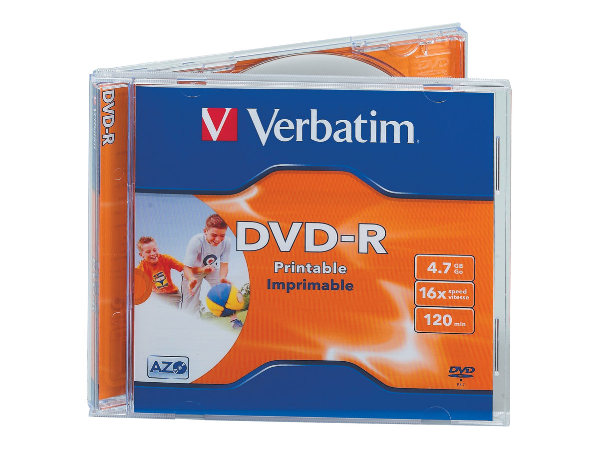 DVD-R  Verbatim 4,7GB 10pcs Jew PS       16x