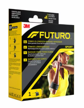 FUTURO Ellenbogenbandage Tennis, Sport 45975DABI schwarz 17,835,6 cm, 1 St