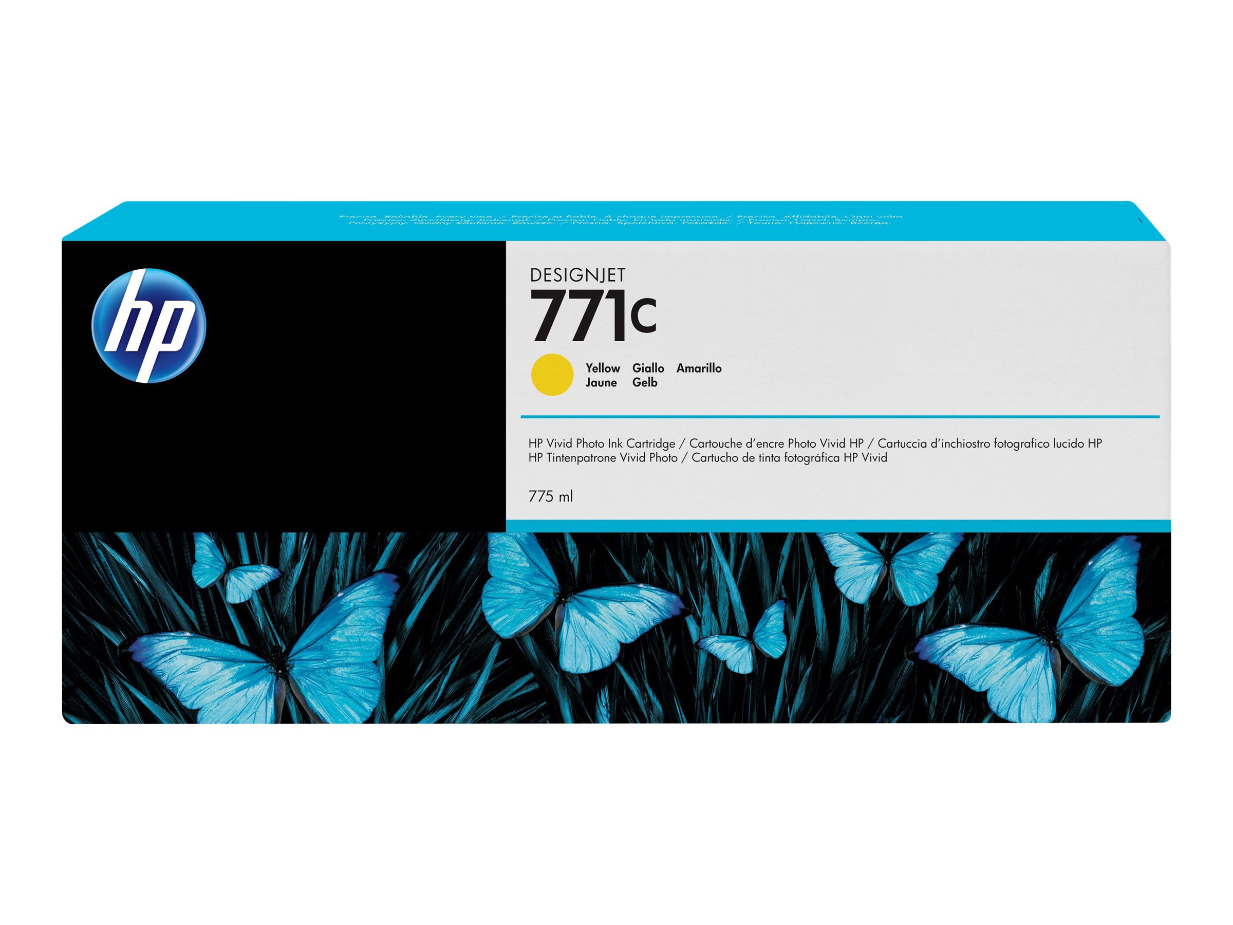 HP 771C Original Tinte gelb Standardkapazität 775ml 1er-Pack HP 771C Original Tinte gelb Standardkapazität 775ml 1er-Pack