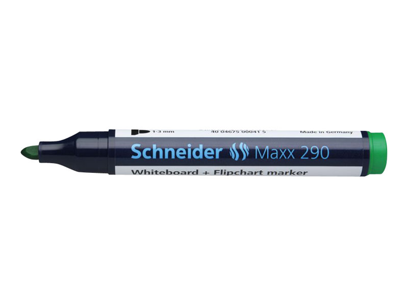 Schneider Maxx 290 Whiteboard- und Flipchart-Marker gruen 2,0 - 3,0 mm, 1 St. Schneider Maxx 290 Whiteboard- und Flipchart-Marker gruen 2,0 - 3,0 mm, 1 St.