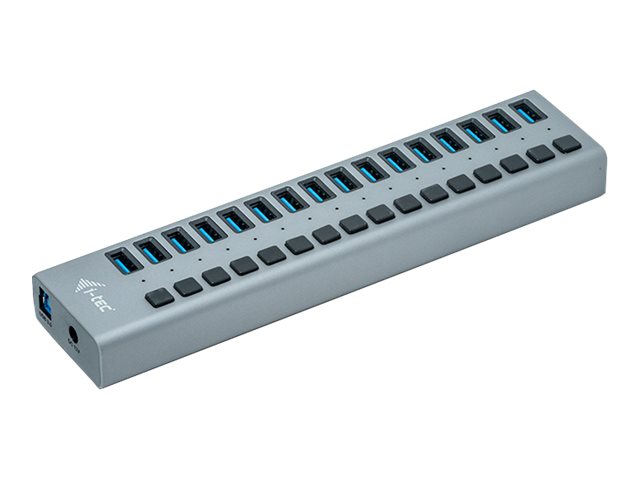I-TEC USB 3.0 Charging HUB 16port port mit externem Netzadapter 90W 16x USB Ladeport fuer Tablets Notebooks Ultrabooks PC