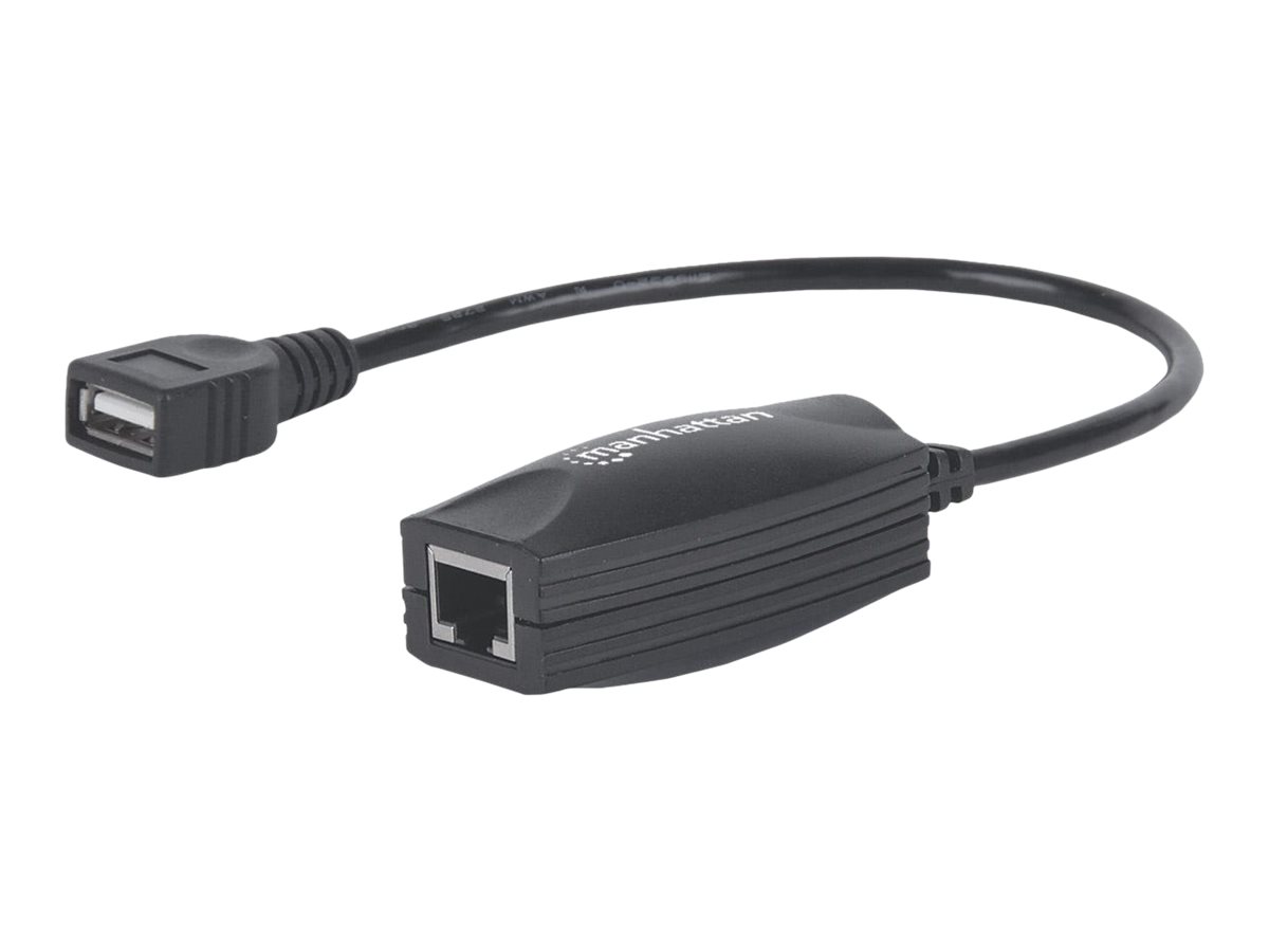 MANHATTAN USB Line Extender Vergroessert die Reichweite von USB Geraeten auf bis zu 60 m ueber RJ45 Patchkabel