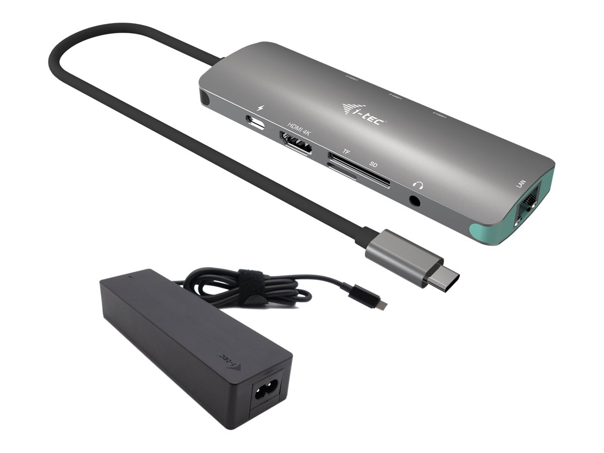 I-TEC USB C Metal Nano Dock 1xHDMI 4K 1xSD + 1xmicroSD Kartenleser 1xGLAN 1xAudio 3x USB 3.0 Port 1x USB-C PD + Netzteil 100W I-TEC USB C Metal Nano Dock 1xHDMI 4K 1xSD + 1xmicroSD Kartenleser 1xGLAN 1xAudio 3x USB 3.0 Port 1x USB-C PD + Netzteil 100W