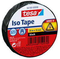 tesa Iso Tape Isolierband schwarz 19,0 mm x 20,0 m 1 Rolle tesa Iso Tape Isolierband schwarz 19,0 mm x 20,0 m 1 Rolle