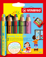 STABILO woody 3 in 1 Malset farbsortiert, 5 St. STABILO woody 3 in 1 Malset farbsortiert, 5 St.