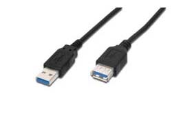ASSMANN USB 3.0 Verlängerungskabel Typ A St/Bu 1,8m USB 3.0 konform sw ASSMANN USB 3.0 Verlängerungskabel Typ A St/Bu 1,8m USB 3.0 konform sw