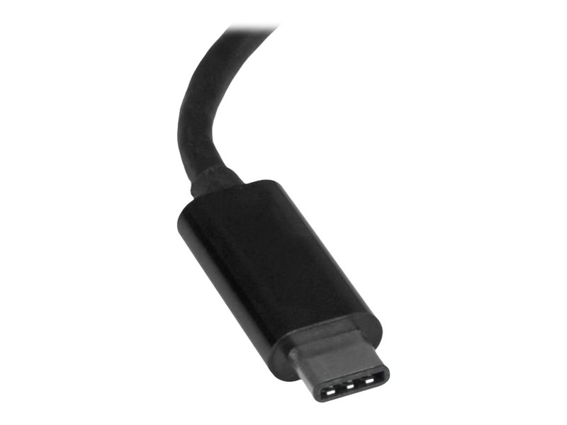 STARTECH.COM USB-C to Gigabit Ethernet Adapter - Black - Thunderbolt 3 Port Compatible - USB Type C Network Adapter