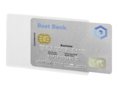 DURABLE Kreditkartenhuelle RFID SECURE transparent 5,4 x 8,6 cm, 3 St. DURABLE Kreditkartenhuelle RFID SECURE transparent 5,4 x 8,6 cm, 3 St.