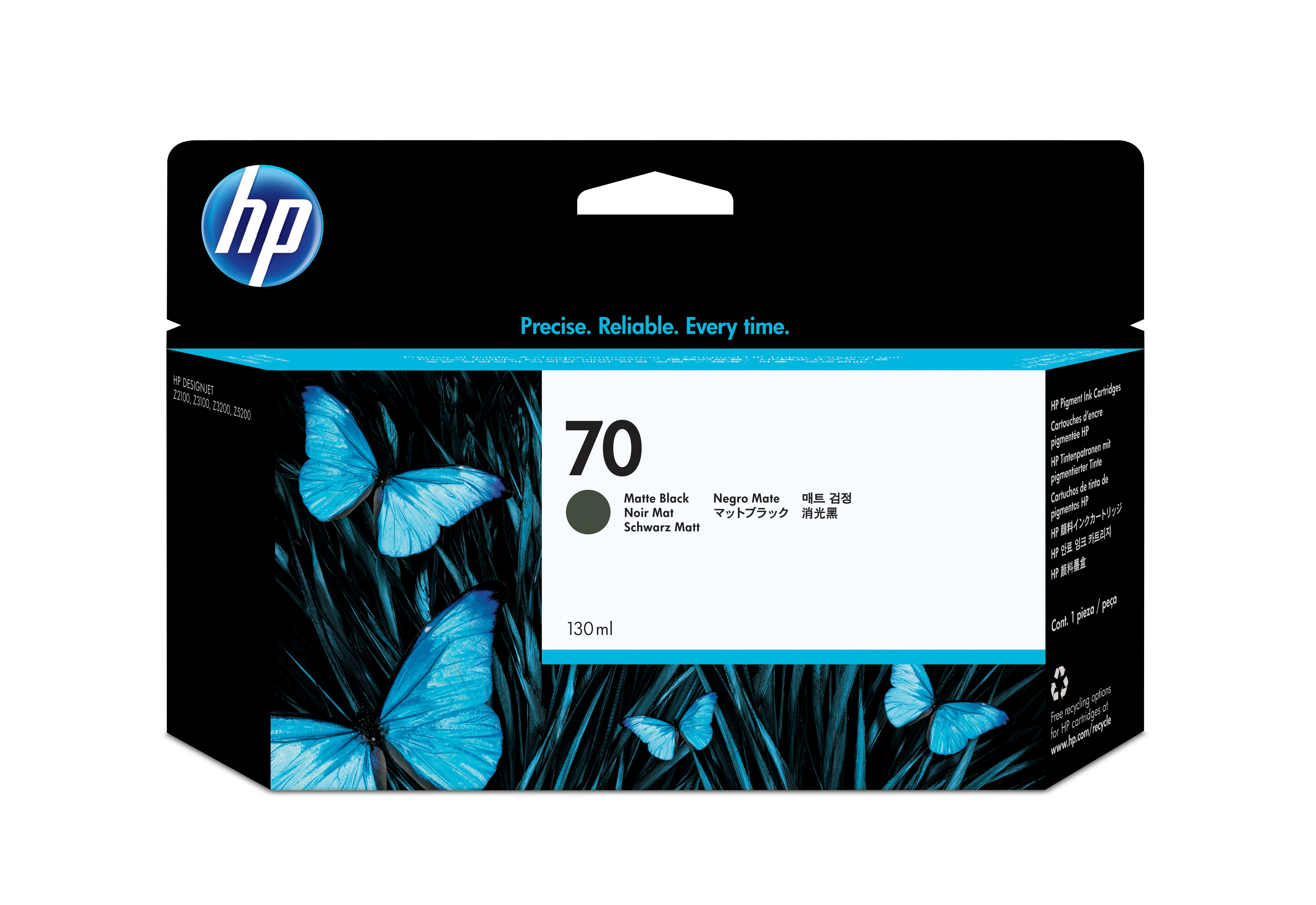 HP 70 Tintenpatrone 130 ml mattschwarz