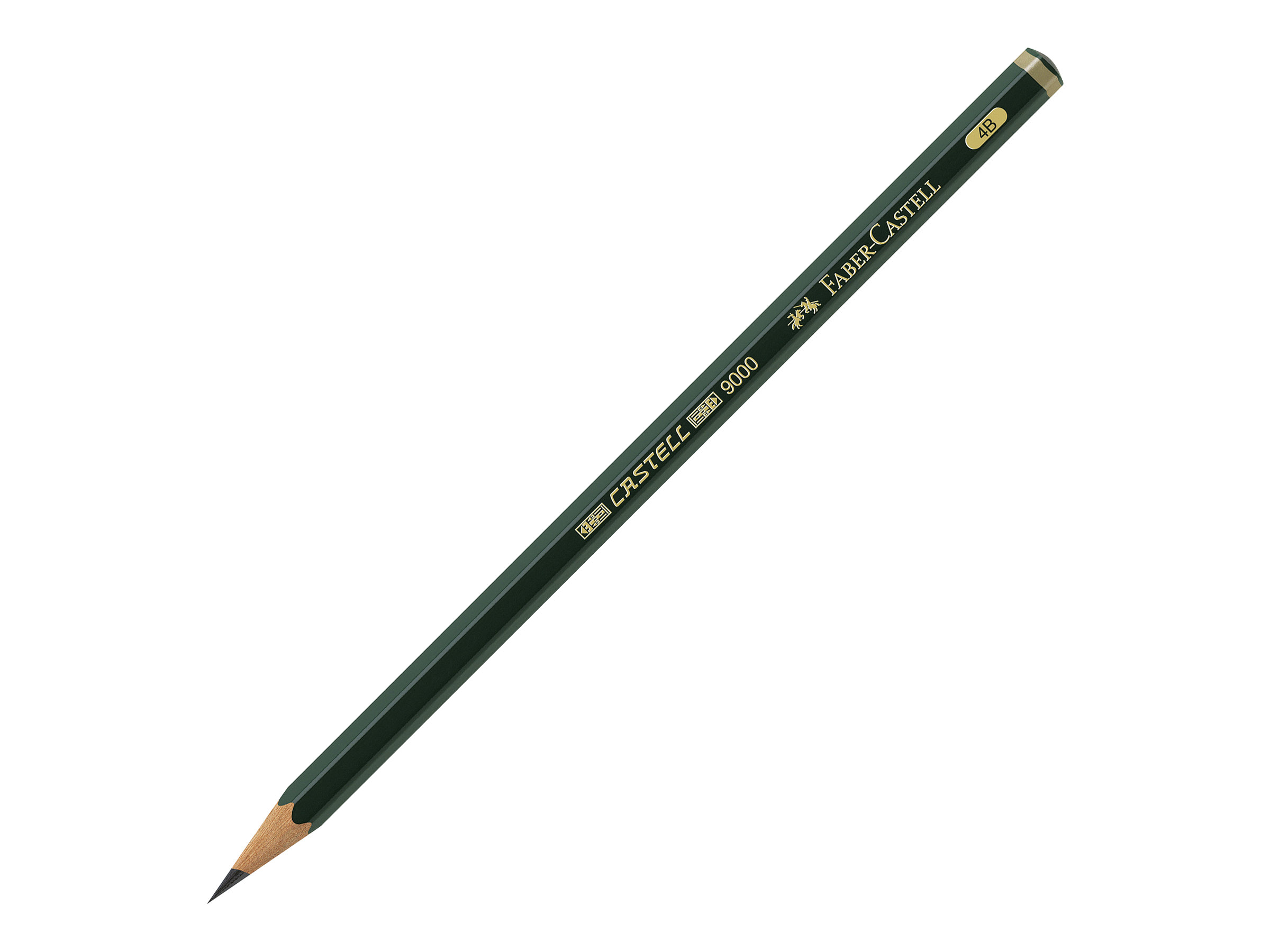 FABERCASTELL 9000 Bleistift 4B grün, 1 St