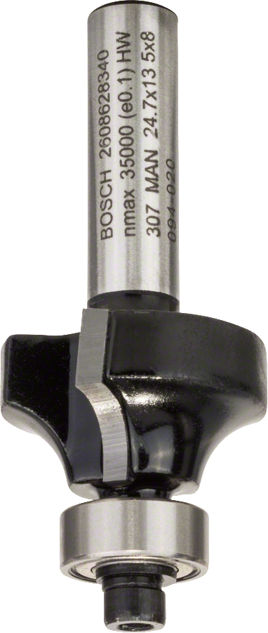 Bosch Abrundfräser für Hartholz Schleifmittel