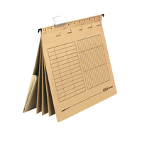 herlitz Haengehefter Karton natronbraun DIN A4 4x kaufmaennische Heftung, 5 St