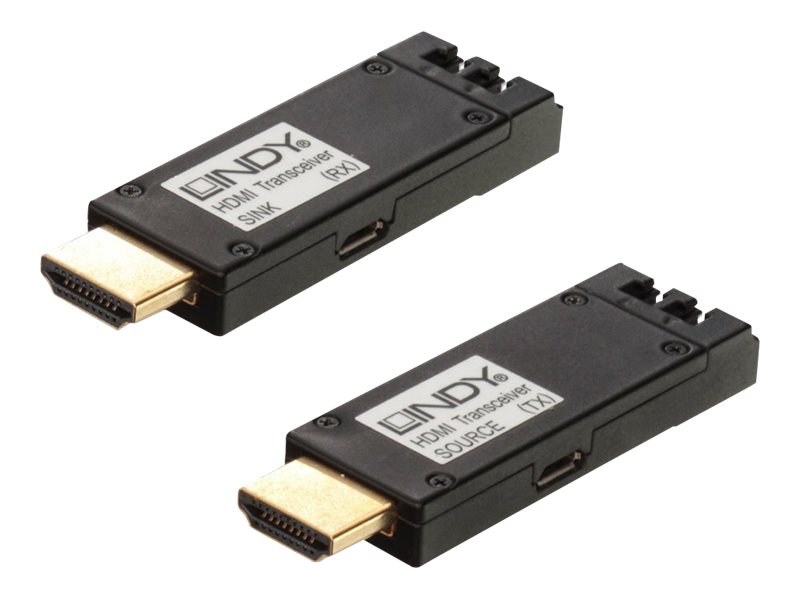 LINDY HDMI Extender 4K LWL 300m. Duplex LC Multimode 50/125 OM3, nicht enthalten LINDY HDMI Extender 4K LWL 300m. Duplex LC Multimode 50/125 OM3, nicht enthalten