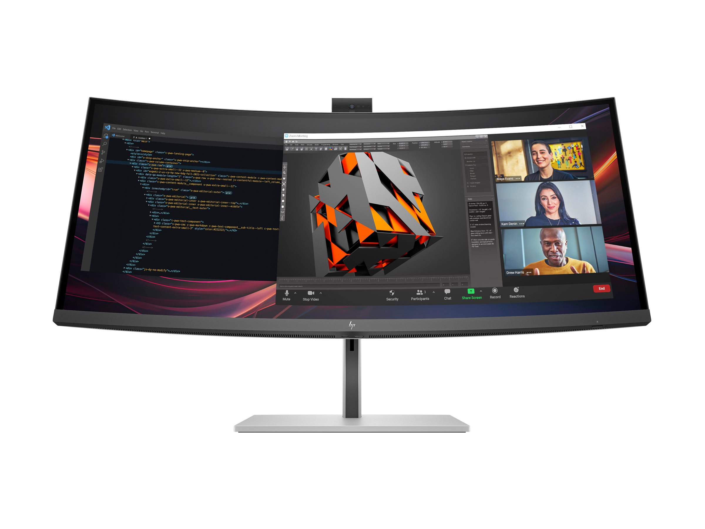 HP Series 7 Pro 734pm 86,36cm 34Zoll WQHD Conferencing Monitor DP HDMI 330 EU