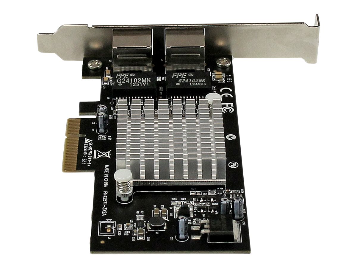 StarTech.com Dual Port PCI Express (PCIe x4) Gigabit Ethernet Server Adapter - 2 Port Network Card - Intel i350 NIC - GbE Network Card (ST2000SPEXI) - Netzwerkadapter - PCIe 2.1 x4 - Gigabit Ethernet x 2