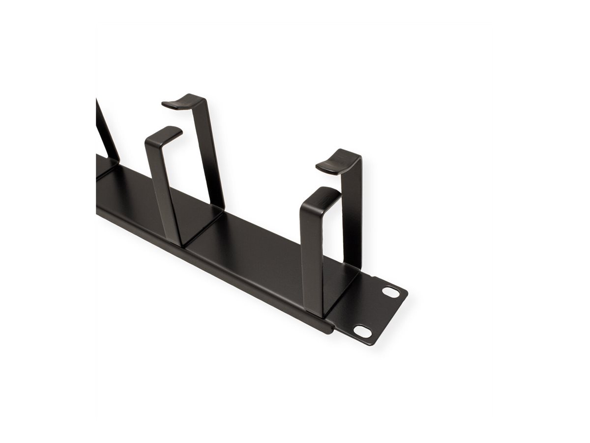 VALUE 48,26cm 19ZollFrontplatte horizontale oder vertikale Kabelfuhrung Typ G RAL 9005 Tiefschwarz