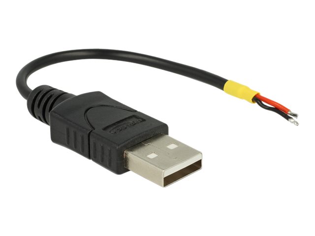Delock Kabel USB 2.0 A Stecker > 2 x offene Kabelenden Strom 10 cm Raspberry Pi Delock Kabel USB 2.0 A Stecker > 2 x offene Kabelenden Strom 10 cm Raspberry Pi