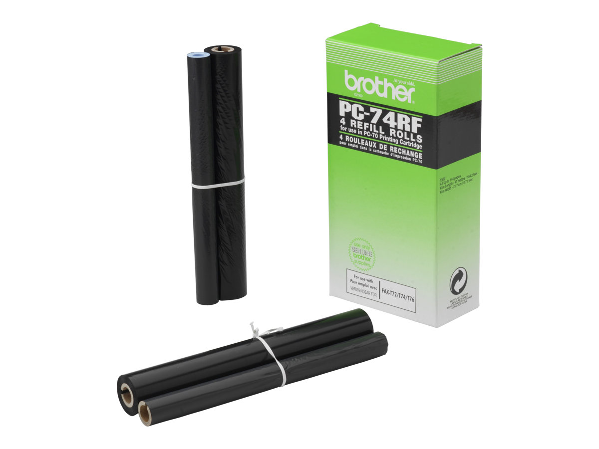 brother PC-74RF schwarz Thermo-Druckfolien, 4 Rollen brother PC-74RF schwarz Thermo-Druckfolien, 4 Rollen