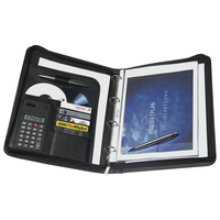 GENIE Ringbuchmappe Exclusive Lederimitat DIN A4 schwarz