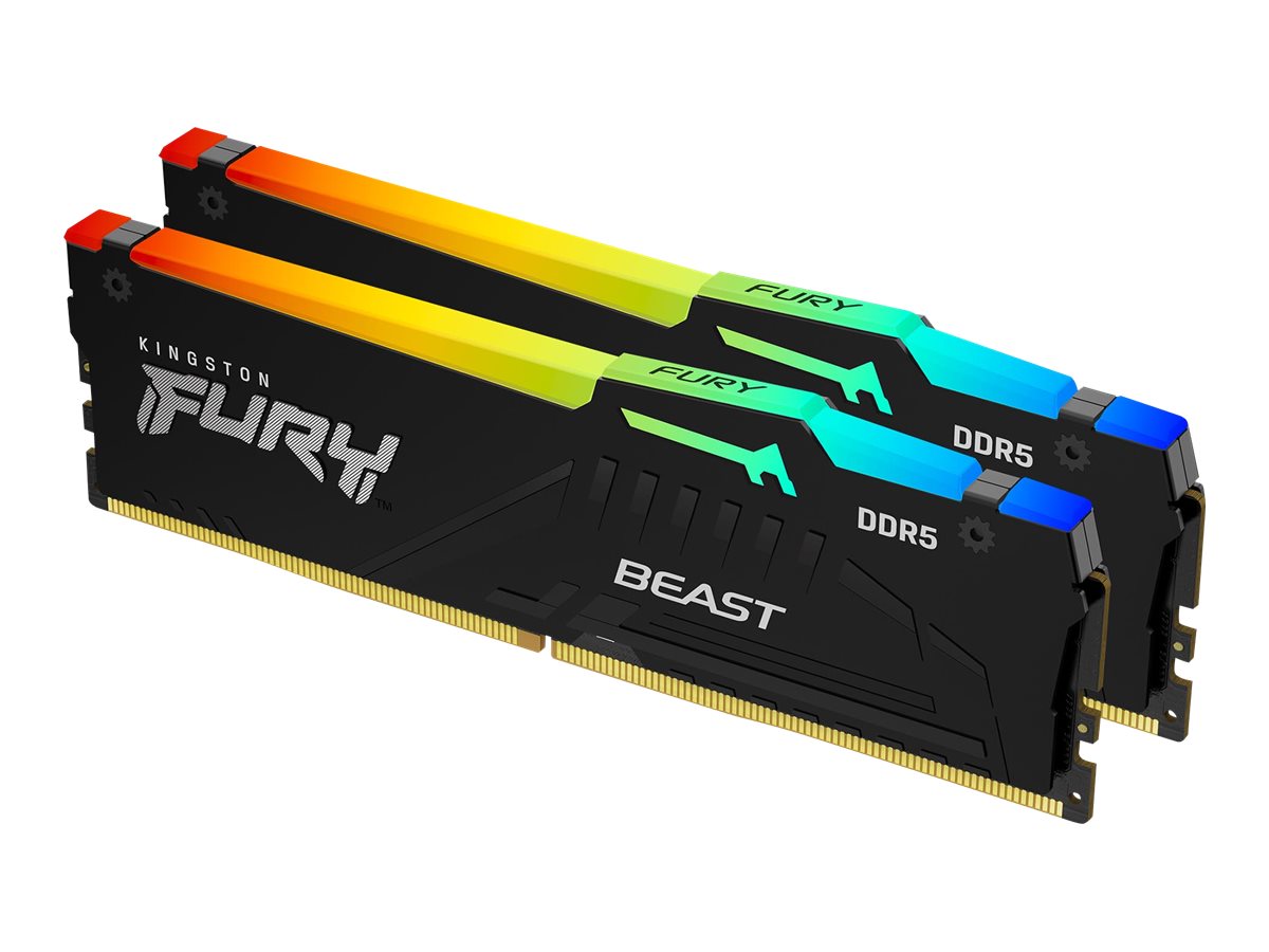 KINGSTON 32GB 6000MTs DDR5 CL36 DIMM Kit of 2 FURY Beast RGB EXPO
