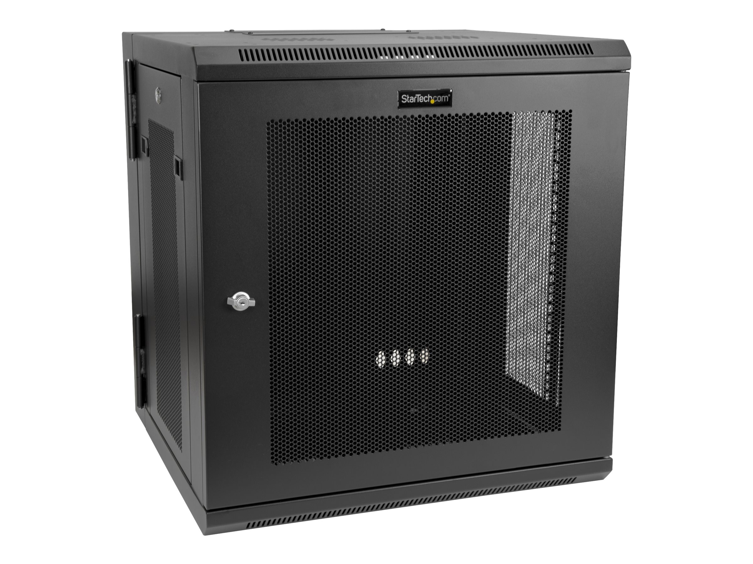 STARTECH.COM 12U 48,26cm 19Zoll Wall Mount Network Cabinet - 40,64cm 16Zoll Deep Hinged Locking IT Network Switch Depth Enclosure