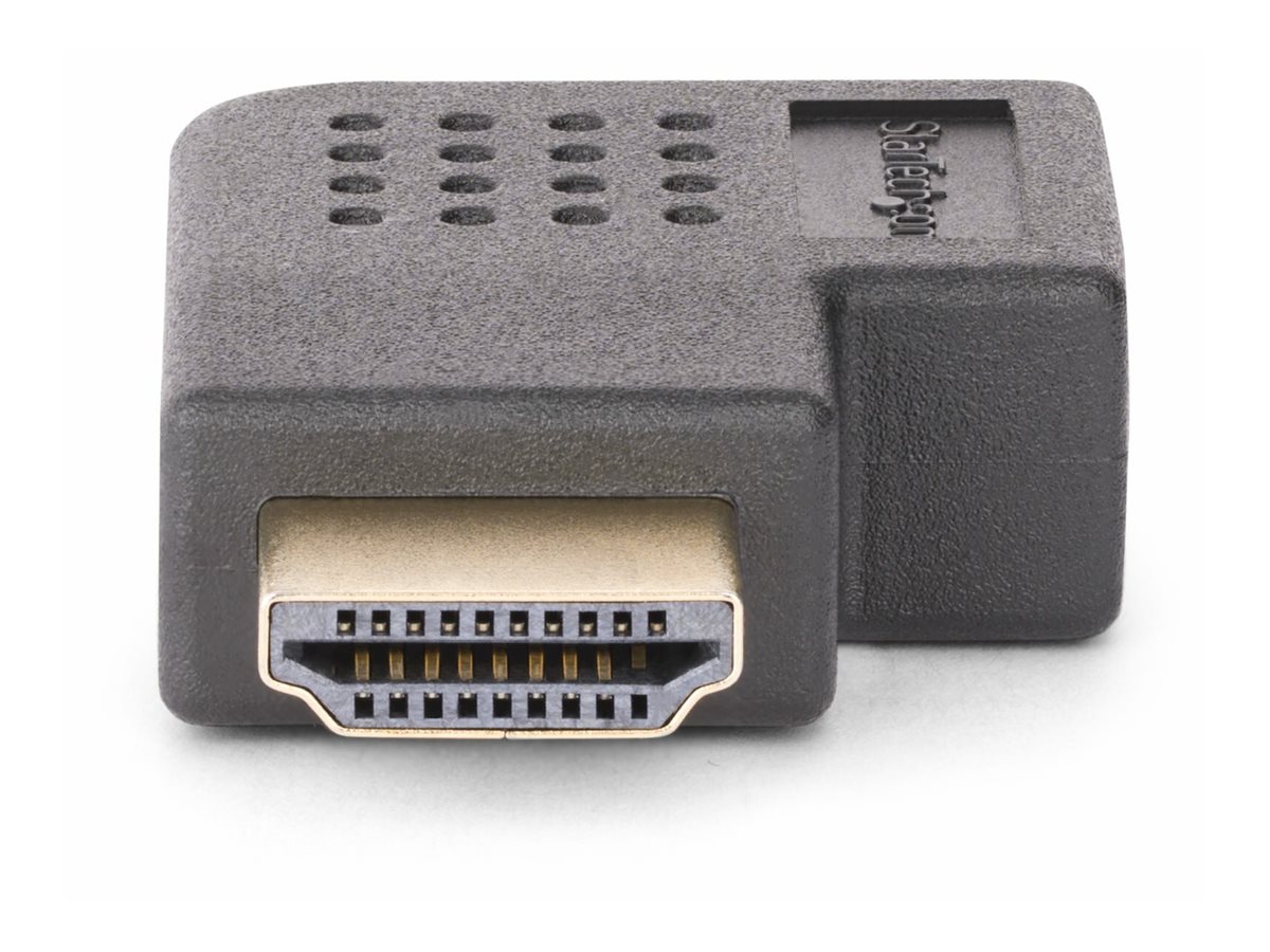 STARTECH.COM HDMI Winkelstecker Horizontaler 90 Grad HDMI 2.0 Port Saver/HDMI Adapter 4K 60Hz Steckeradapter/Verlängerung