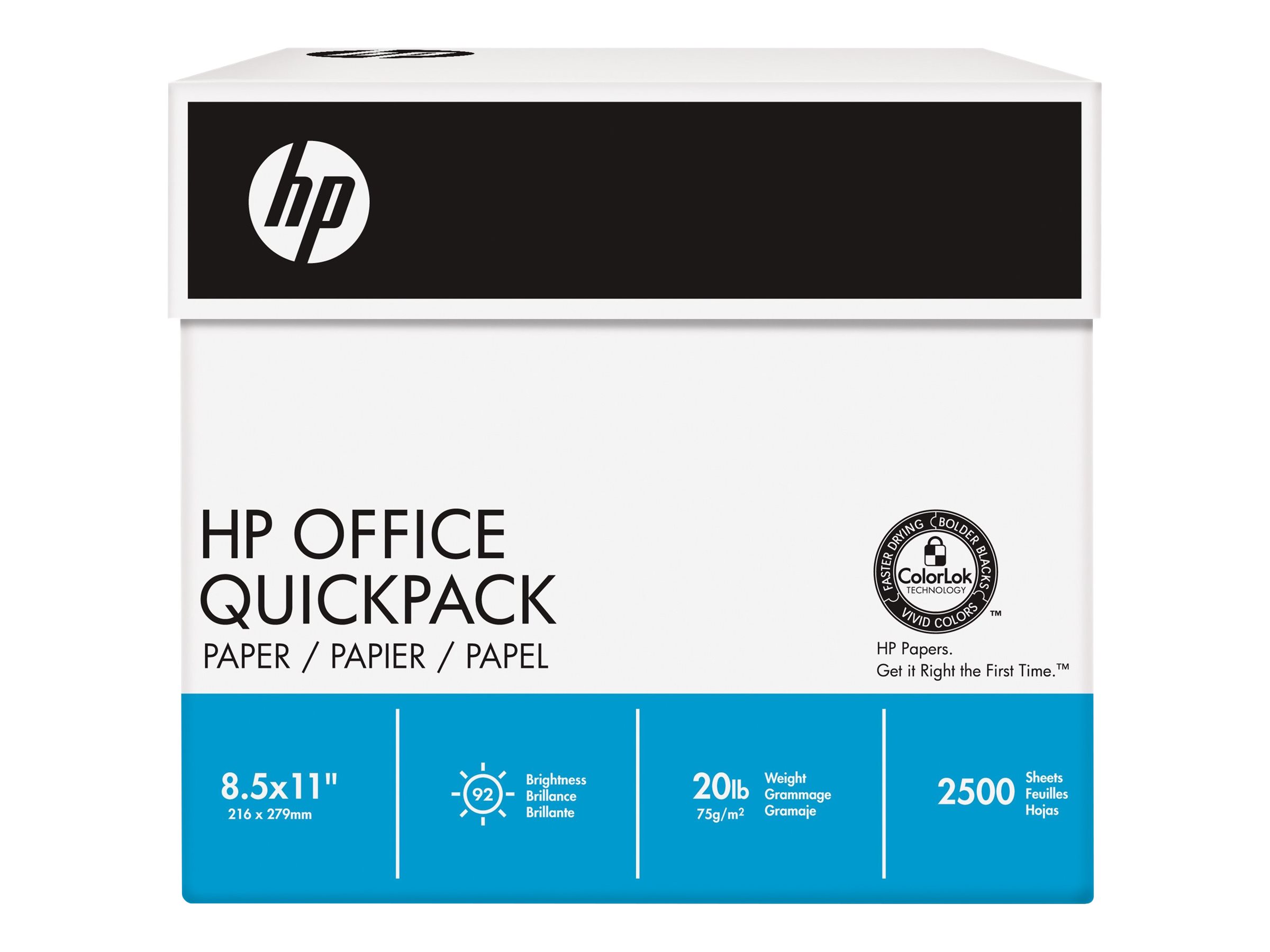 HP Kopierpapier Office DIN A4 80 g/qm 2.500 Blatt Maxi-Box