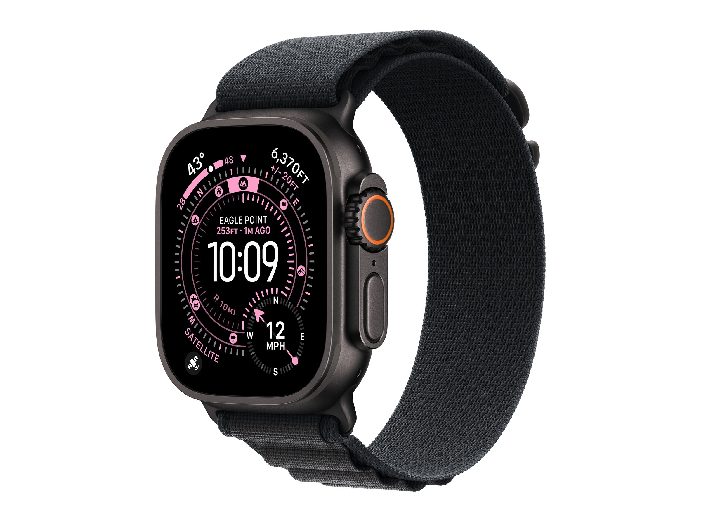 APPLE Watch Ultra 3 GPS + Cellular 49mm Black Titanium Case with Black Alpine Loop - Medium APPLE Watch Ultra 3 GPS + Cellular 49mm Black Titanium Case with Black Alpine Loop - Medium