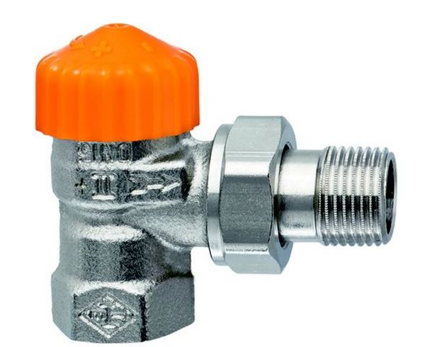 Heimeier Thermostat‑Ventilunterteil Eclipse Eckform DN 15