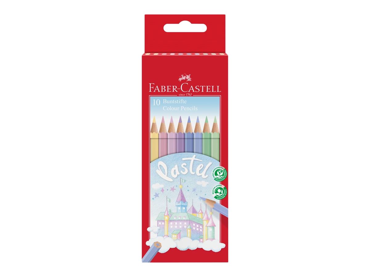 FABERCASTELL Colour Pencils Pastel Buntstifte farbsortiert, 1 St
