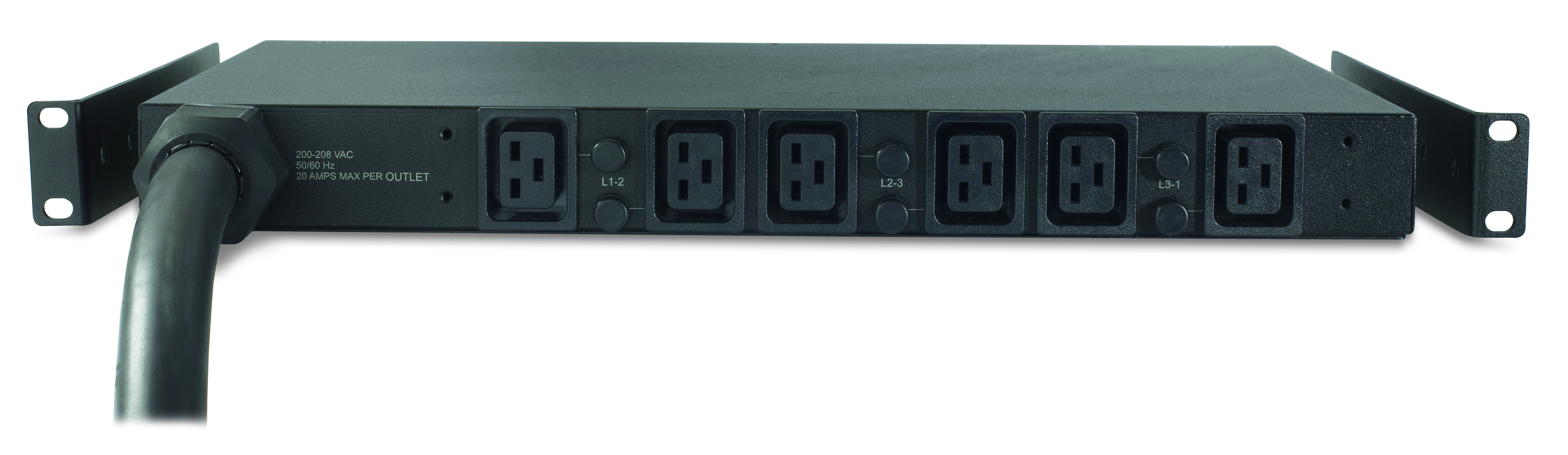 APC Rack PDU Basic 1U 32A 22kW 400V (6)C19 Cord Length (2.5 meter) IEC309