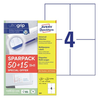AKTION AVERY Zweckform Etiketten 6601 weiß 105,0 x 148,0 mm, 65 Blatt