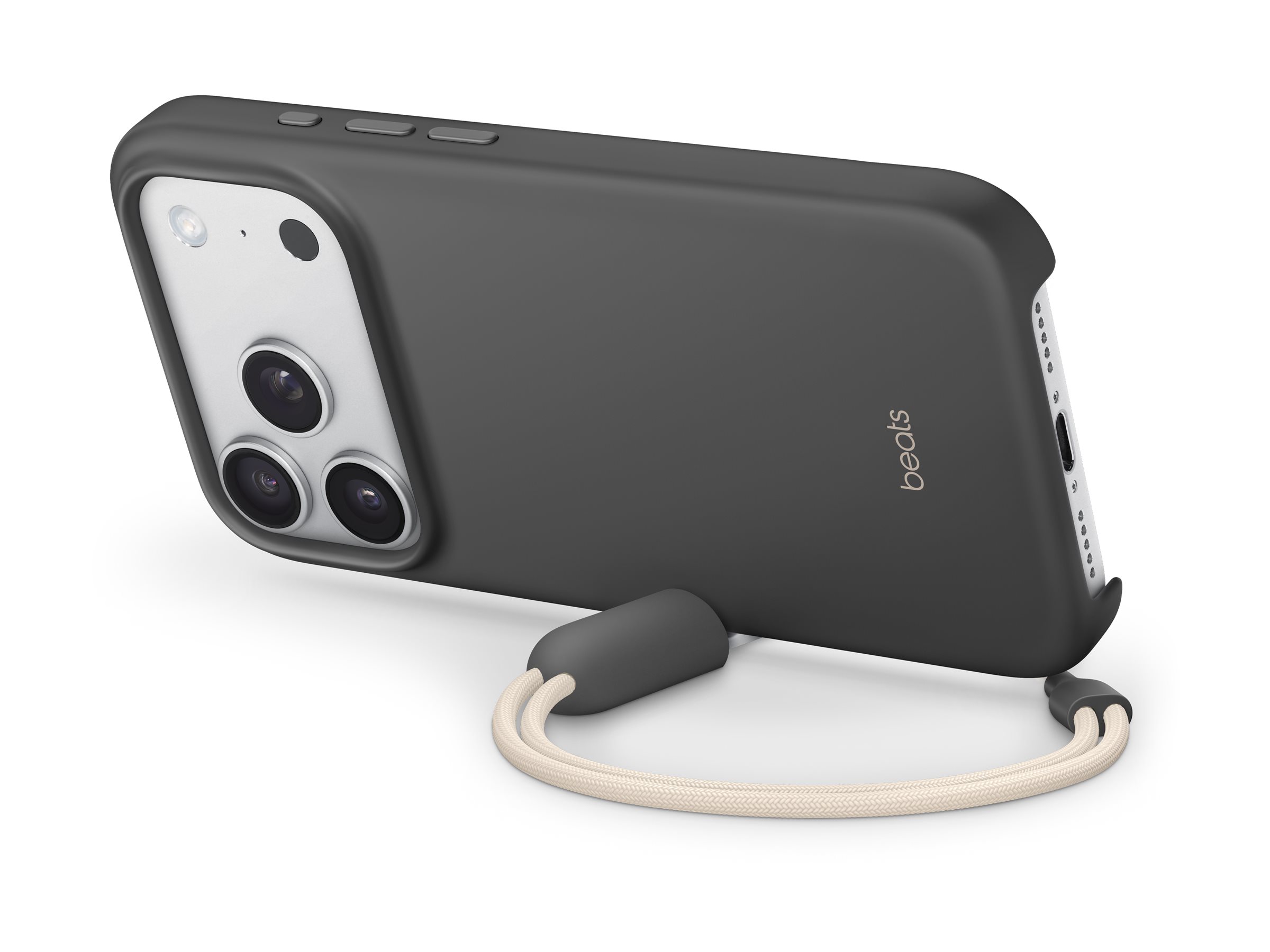 APPLE Beats iPhone 17 Pro Kickstand Case with MagSafe and Camera Control - Granite Gray APPLE Beats iPhone 17 Pro Kickstand Case with MagSafe and Camera Control - Granite Gray