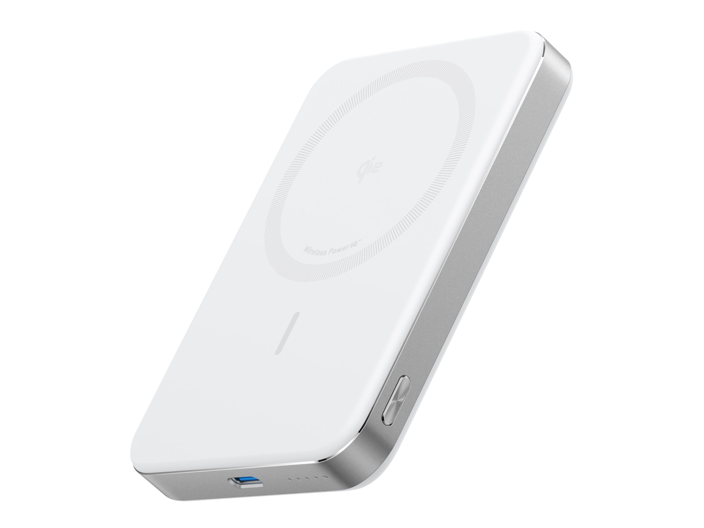 ANKER MagGo PowerBank 10.000mAh Slim weiss magnetische Powerbank im ultra-schlanken Design fuer iPhone 12 und höher und AirPods ANKER MagGo PowerBank 10.000mAh Slim weiss magnetische Powerbank im ultra-schlanken Design fuer iPhone 12 und höher und AirPods