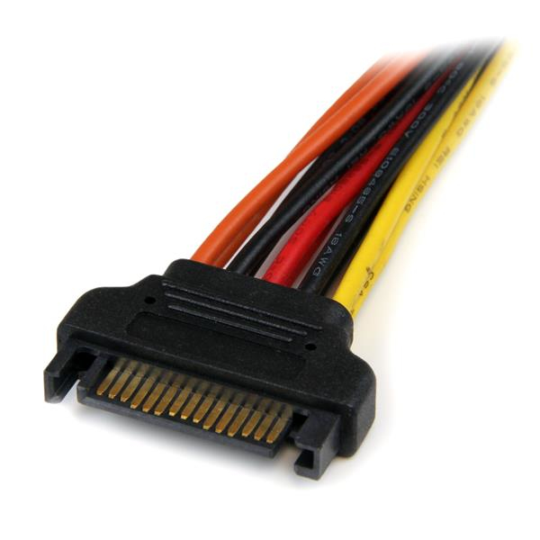 STARTECHCOM 6in Latching SATA Power Y Splitter Cable Adapter MF