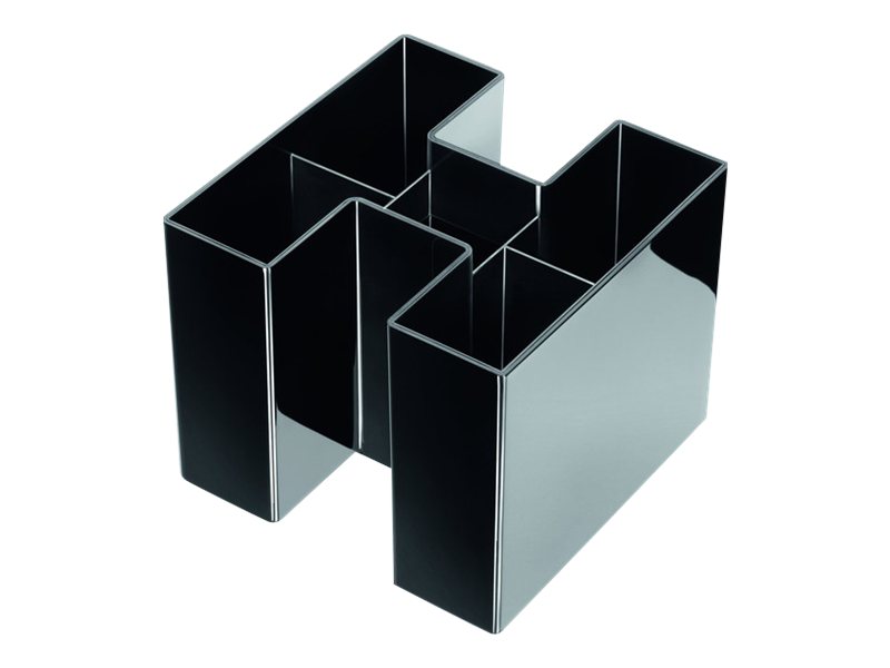 HAN Stiftehalter BRAVO schwarz Kunststoff 5 FÃ¤cher 10,9 x 10,9 x 9,0 cm