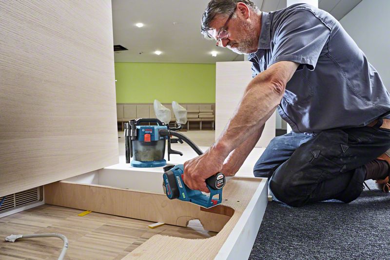 BOSCH Professional GHO 12V20 AkkuHobel 12,0 V, mit 2 Akkus